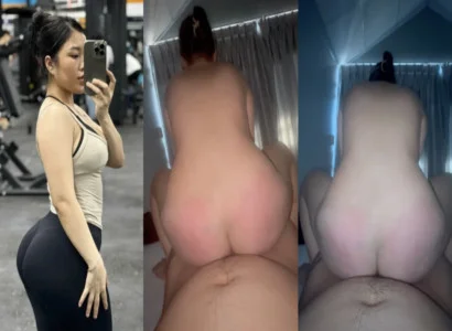 Phi ngựa bất cẩn, cô gái đập mông vào cánh cổng sơn đỏ, để lại dấu mông in hằn