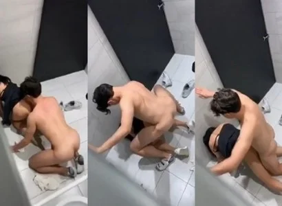 Clip nóng cặp đôi làm tình trong nhà vệ sinh quán bar